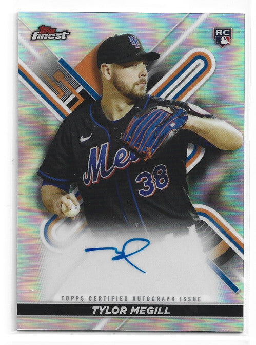 2022 Finest Autographs Refractors #FATM Tylor Megill Auto - NM