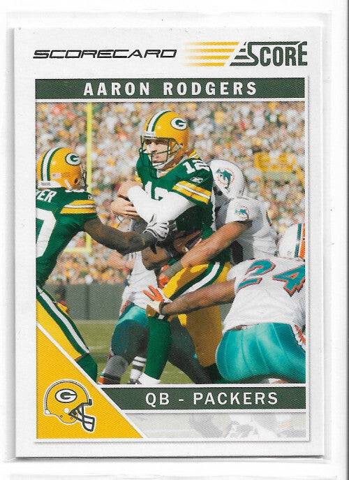 2011 Score Scorecard #103 Aaron Rodgers - NM