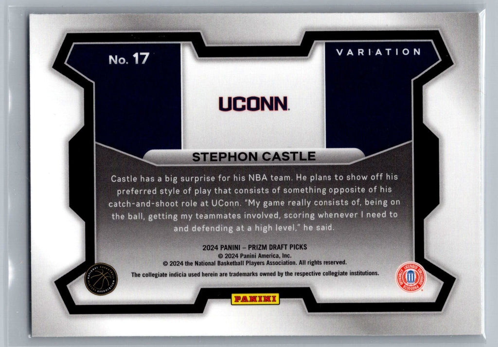 2024-25 Panini Prizm Draft Picks Variation #17 Stephon Castle