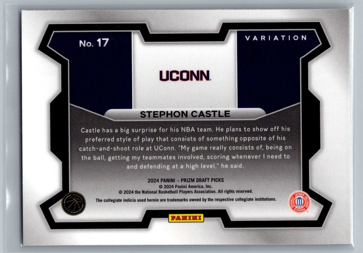 2024-25 Panini Prizm Draft Picks Variation #17 Stephon Castle