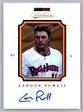 2007 TRISTAR Autothentics Autographs Red #54 Landon Powell #'d 12/50