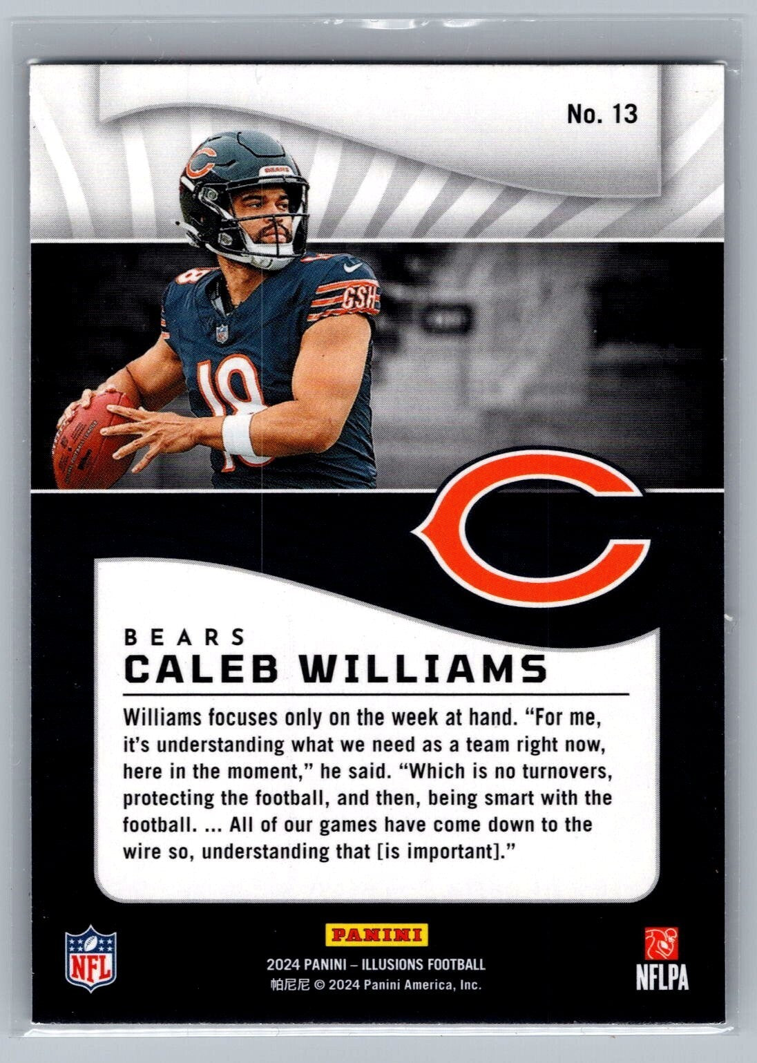2024 Panini Illusions Retail #13 Caleb Williams