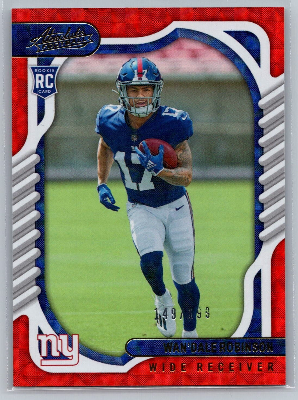 2022 Absolute #120 Wan'Dale Robinson Orange Mosaic RC 149/199