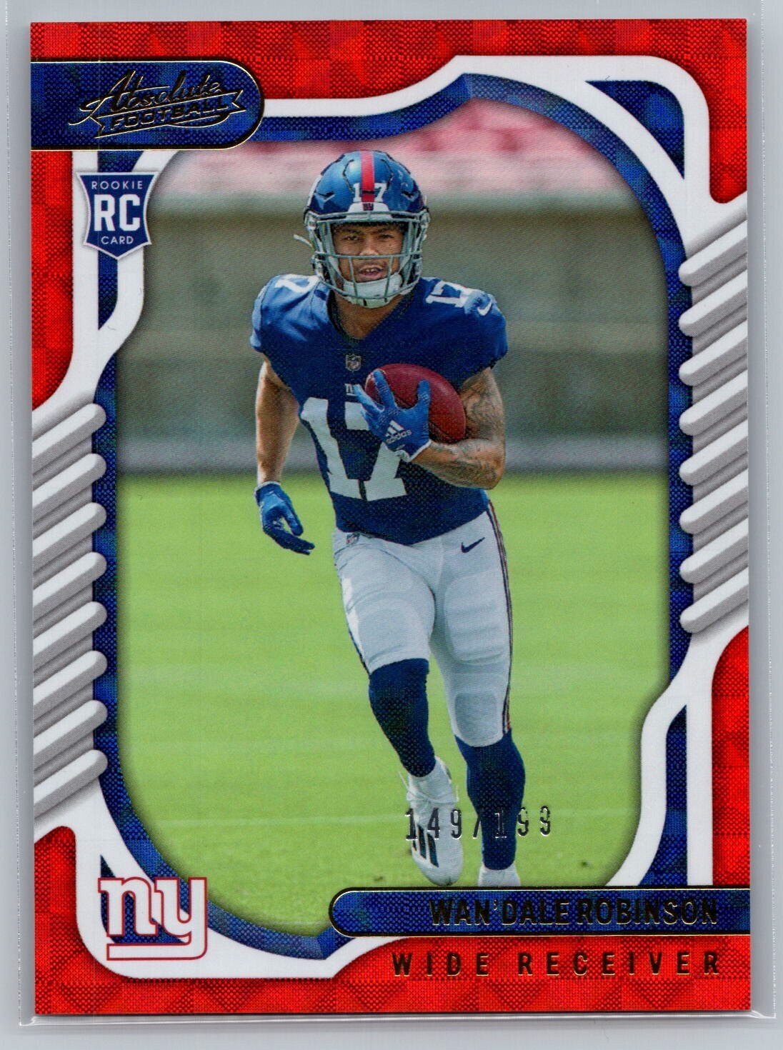 2022 Absolute #120 Wan'Dale Robinson Orange Mosaic RC 149/199