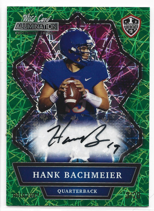 2022 Wild Card Alumination NIL Autographs Green #ANBC27 Hank Bachmeier Auto 3/20