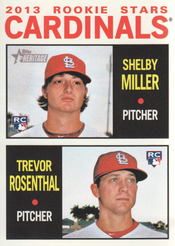 2013 Topps Heritage #262 Shelby Miller RC Trevor Rosenthal (RC) - NM