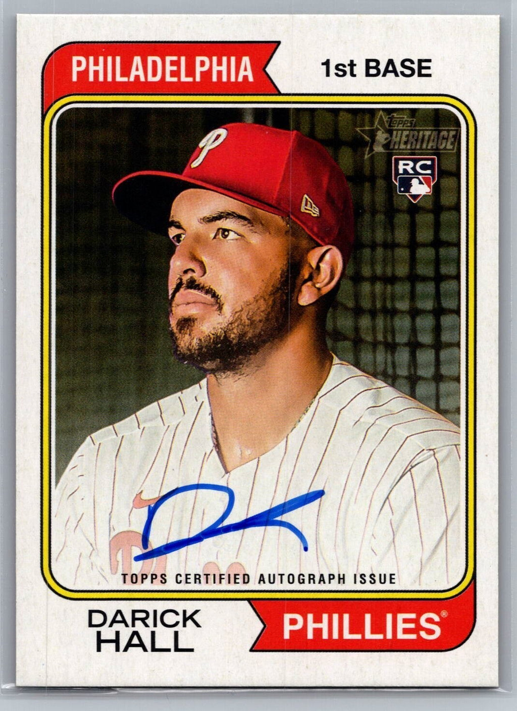 2023 Topps Heritage Real One Autographs #ROADH Darick Hall HN