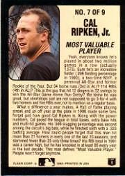 1992 Fleer Lumber Company #L7 Cal Ripken - NM
