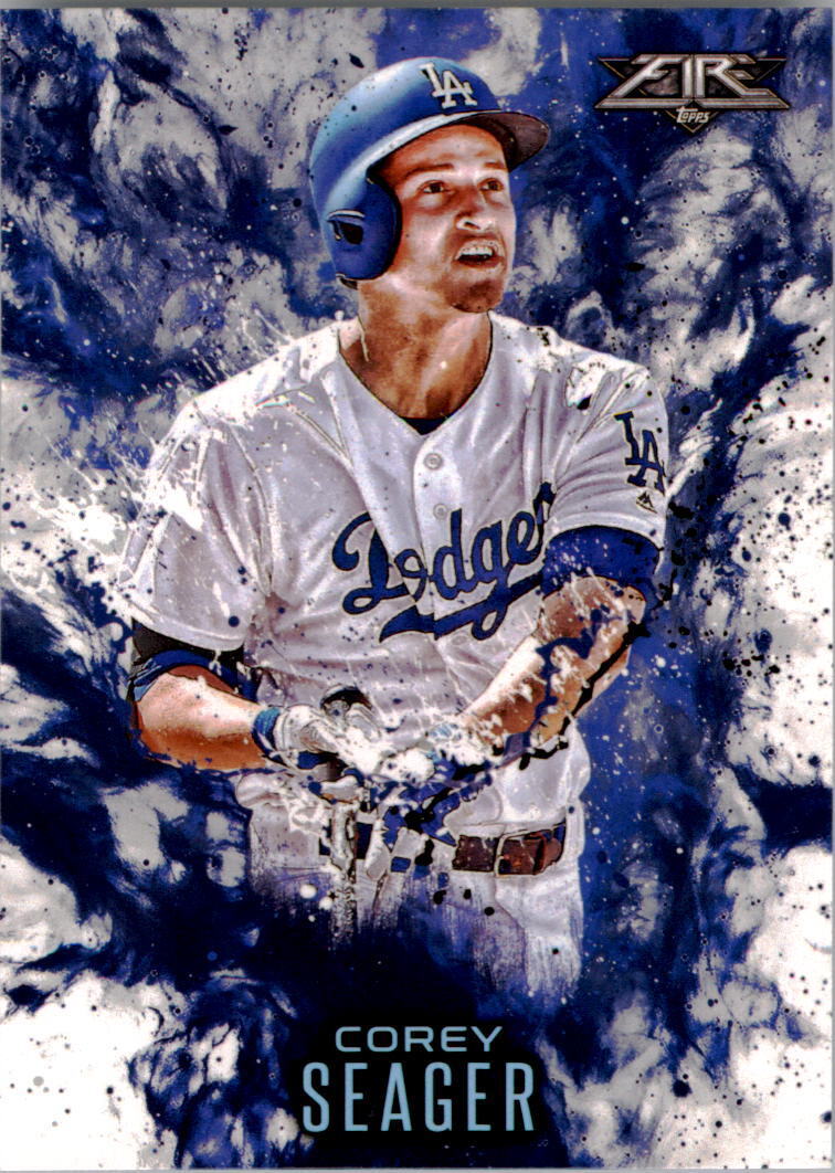 2016 Topps Update Fire #F11 Corey Seager - NM