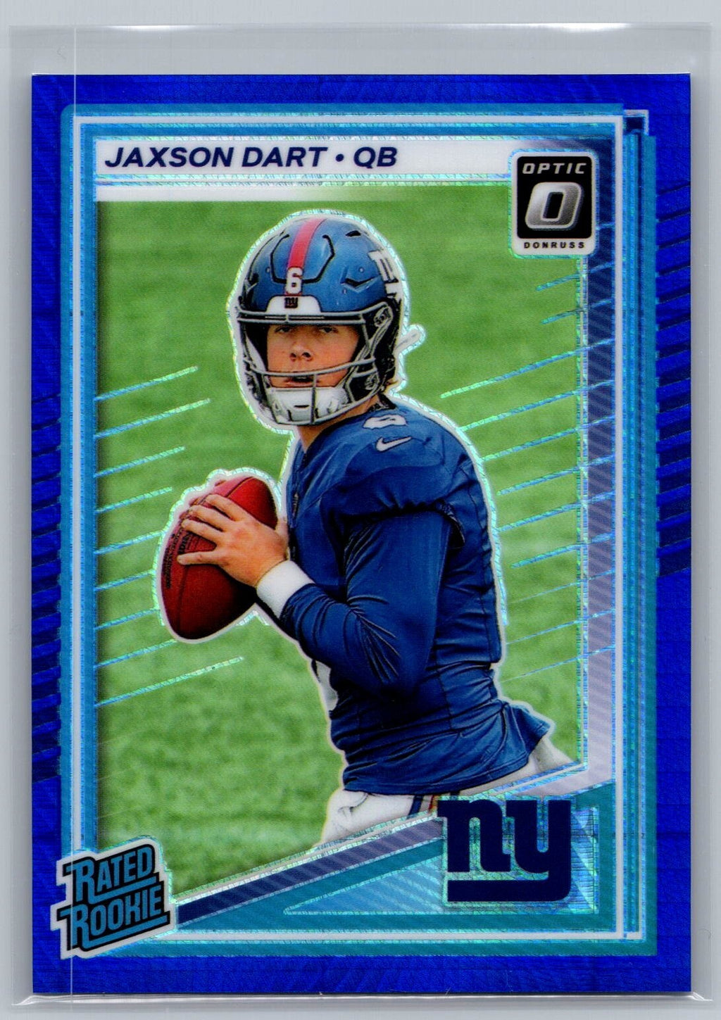 2025 Donruss Optic #273 Jaxson Dart Blue Hyper