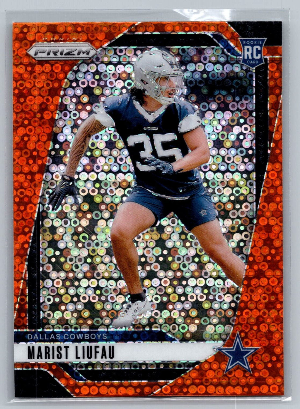 Panini Prizm #372 Marist Luifau RC Orange Disco
