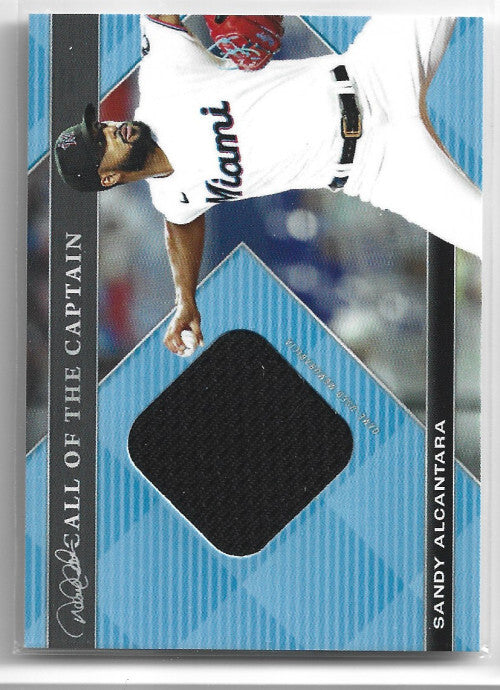 2022 Topps X Derek Jeter Call of the Captain Sky Blue #3 Sandy Alcantara 18/150