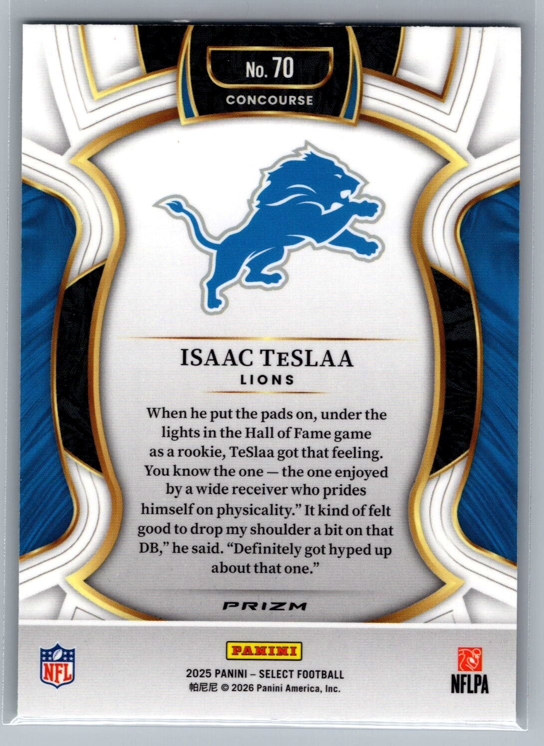 2025 Select Prizm Black and Green Shock #70 Isaac TeSlaa - NM