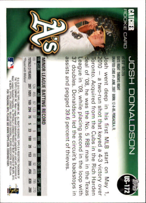 2010 Topps Update #US172 Josh Donaldson RC - NM
