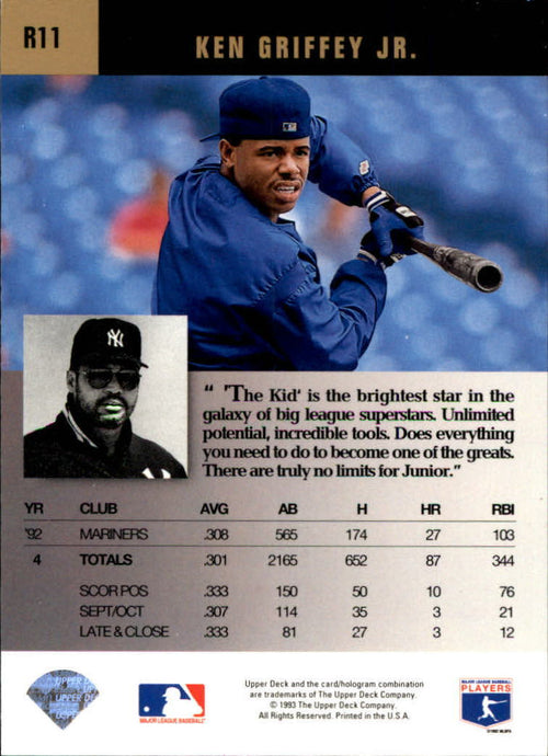 1993 Upper Deck Clutch Performers #R11 Ken Griffey Jr. - NM