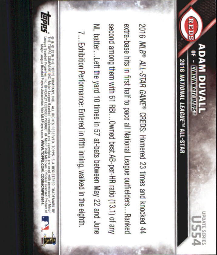 2016 Topps Update #US54 Adam Duvall AS - NM
