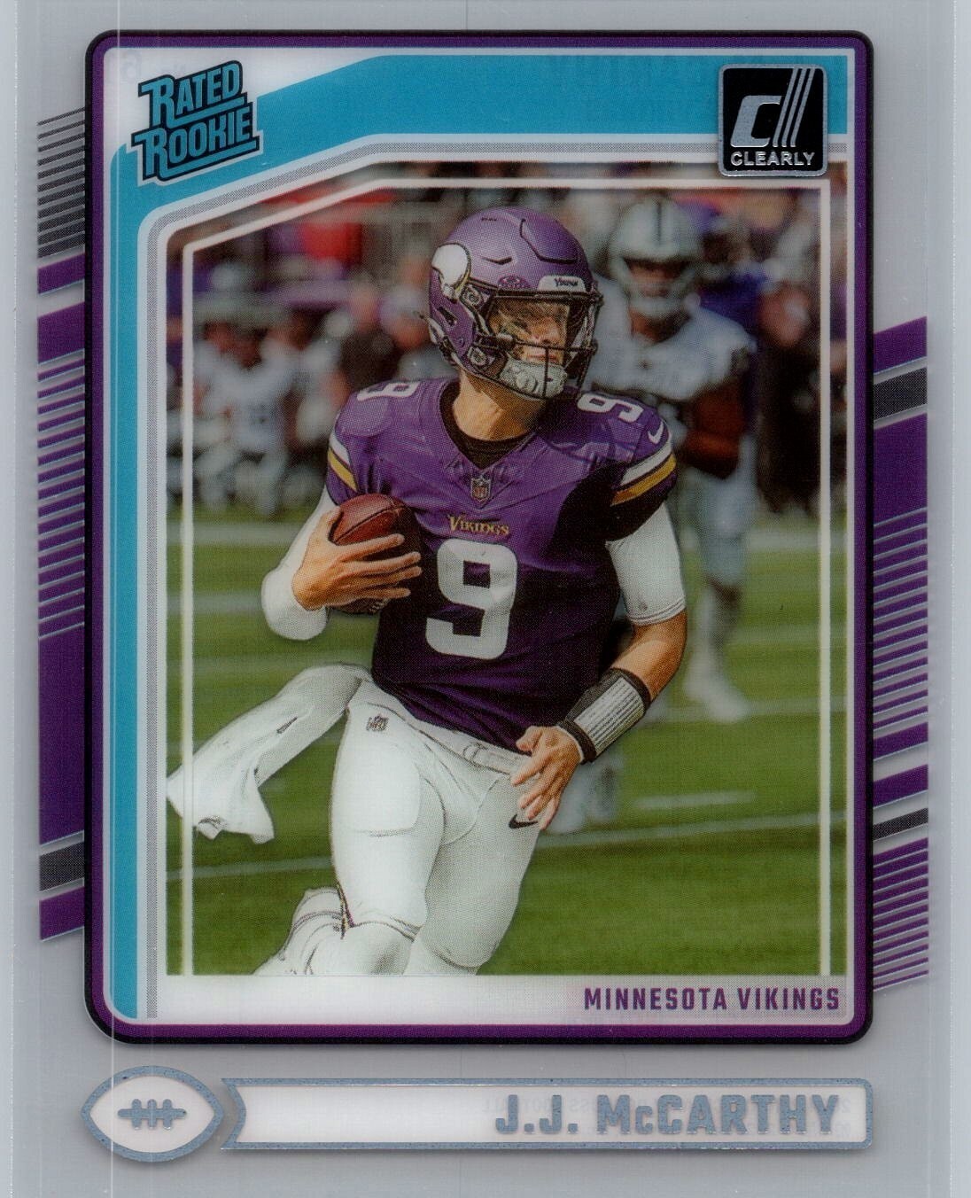 2024 Clearly Donruss #61 JJ McCarthy RR RC