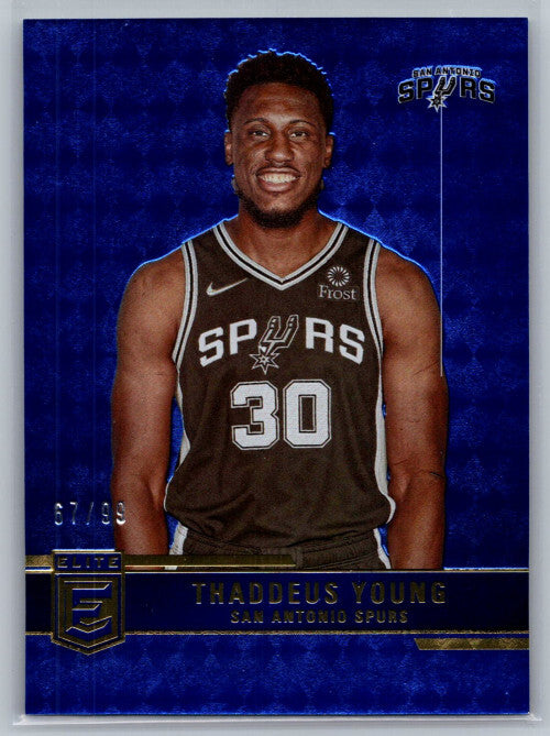 2021-22 Elite Blue #153 Thaddeus Young 67/99 - NM