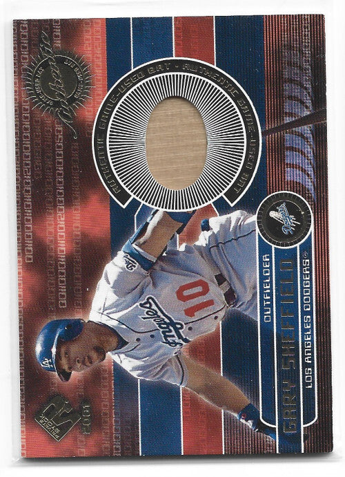 2001 Private Stock Game Gear #101 Gary Sheffield Bat - NM