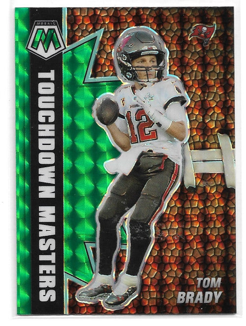 2021 Panini Mosaic Touchdown Masters Mosaic Green #12 Tom Brady