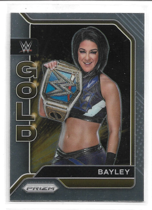2022 Panini Prizm WWE WWE Gold #14 Bayley - NM