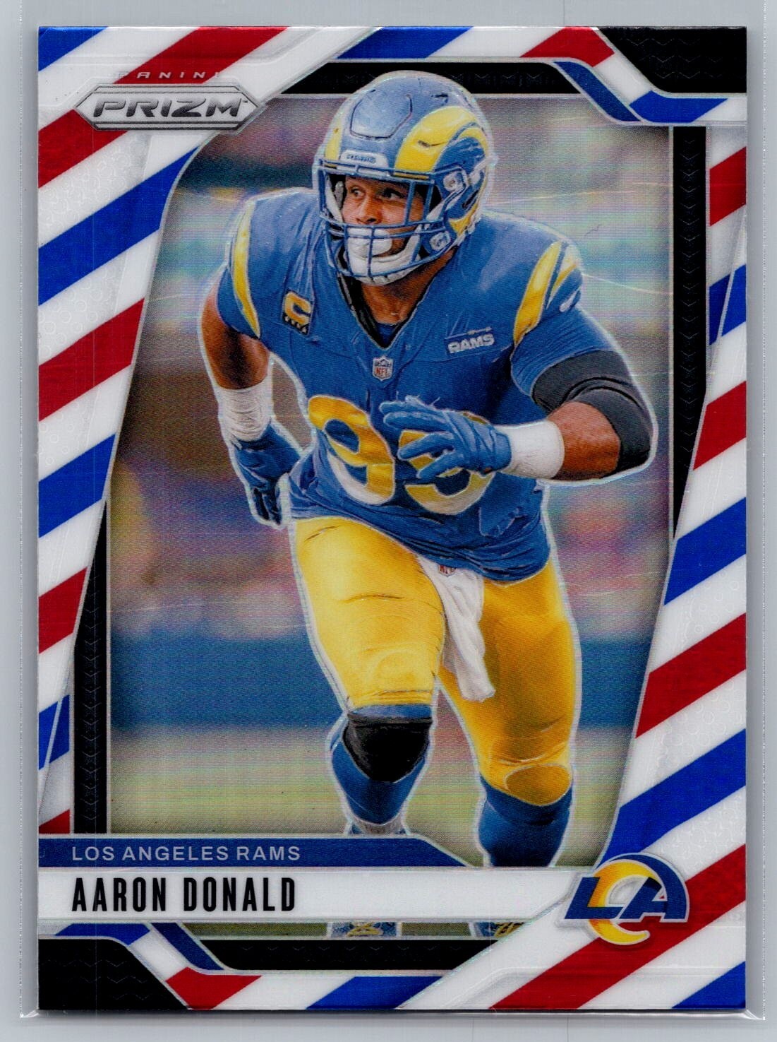 2024 Panini Prizm #172 Aaron Donald Red White and Blue