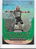 2022 Panini Prizm WWE Prizmatic Entrances Prizms Green #5 AJ Styles - NM