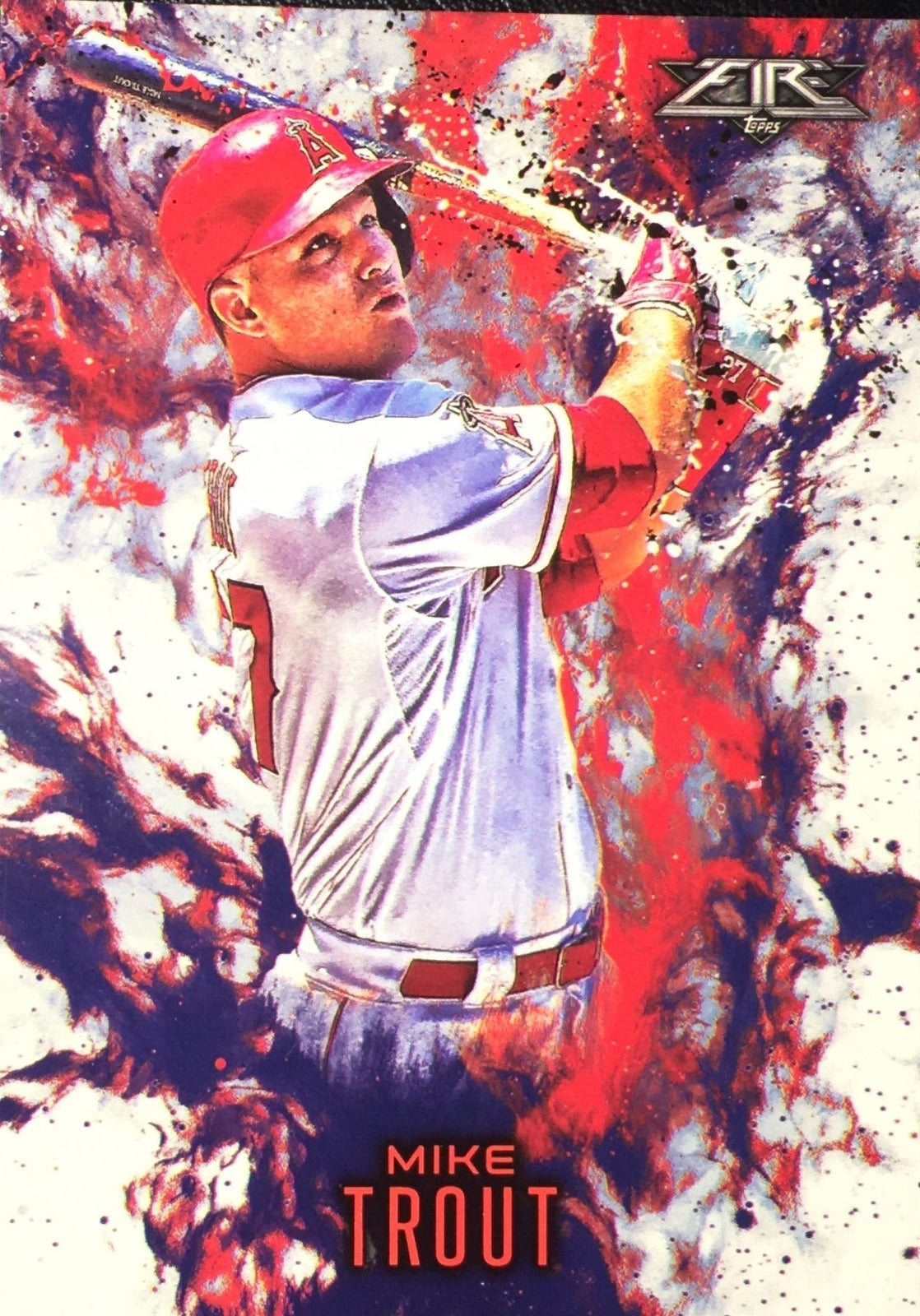 2016 Topps Update Fire #F4 Mike Trout - NM