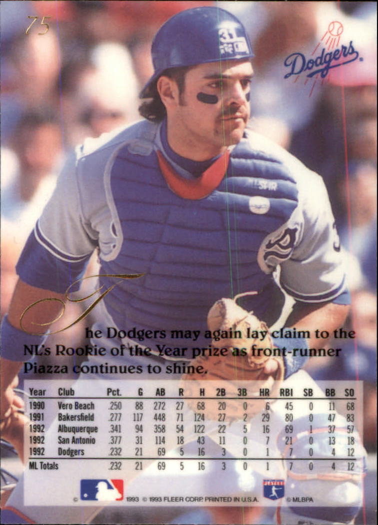 1993 Flair #75 Mike Piazza - NM