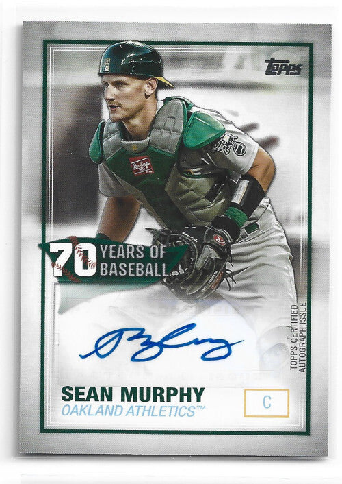 2021 Topps 70 Years of Baseball Autographs #70YASM Sean Murphy Auto - NM