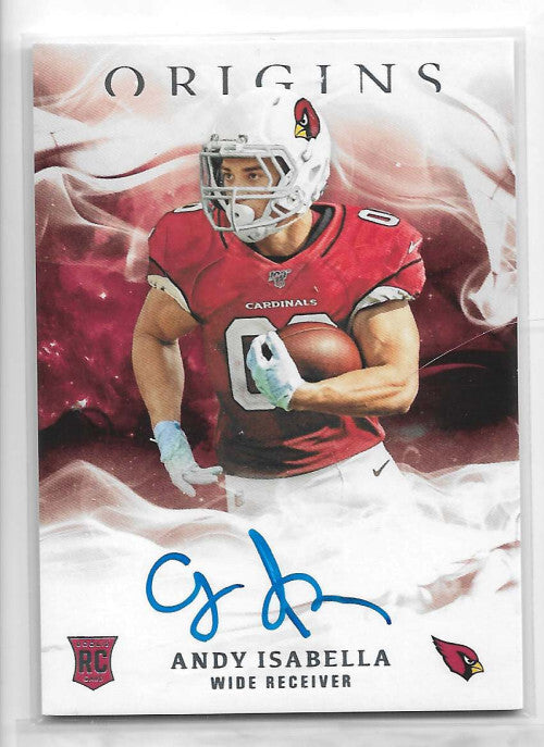 2019 Panini Origins Rookie Autographs #38 Andy Isabella Auto - NM