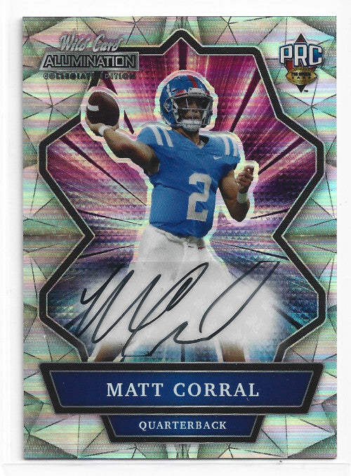2022 Wild Card Alumination NIL Autographs #ANBCA46 Matt Corral Auto - NM