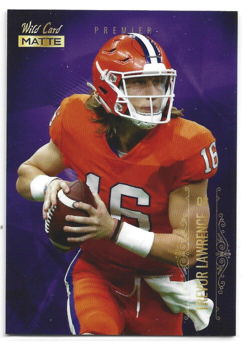 2021 Wild Card Matte Black Retail #MBC1 Trevor Lawrence - NM