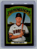 2021 Topps Heritage Chrome Black Refractors #570 Pavin Smith 70/72 - NM