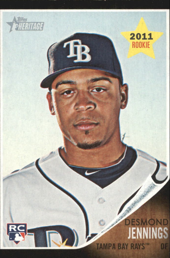 2011 Topps Heritage Black #C96 Desmond Jennings - NM