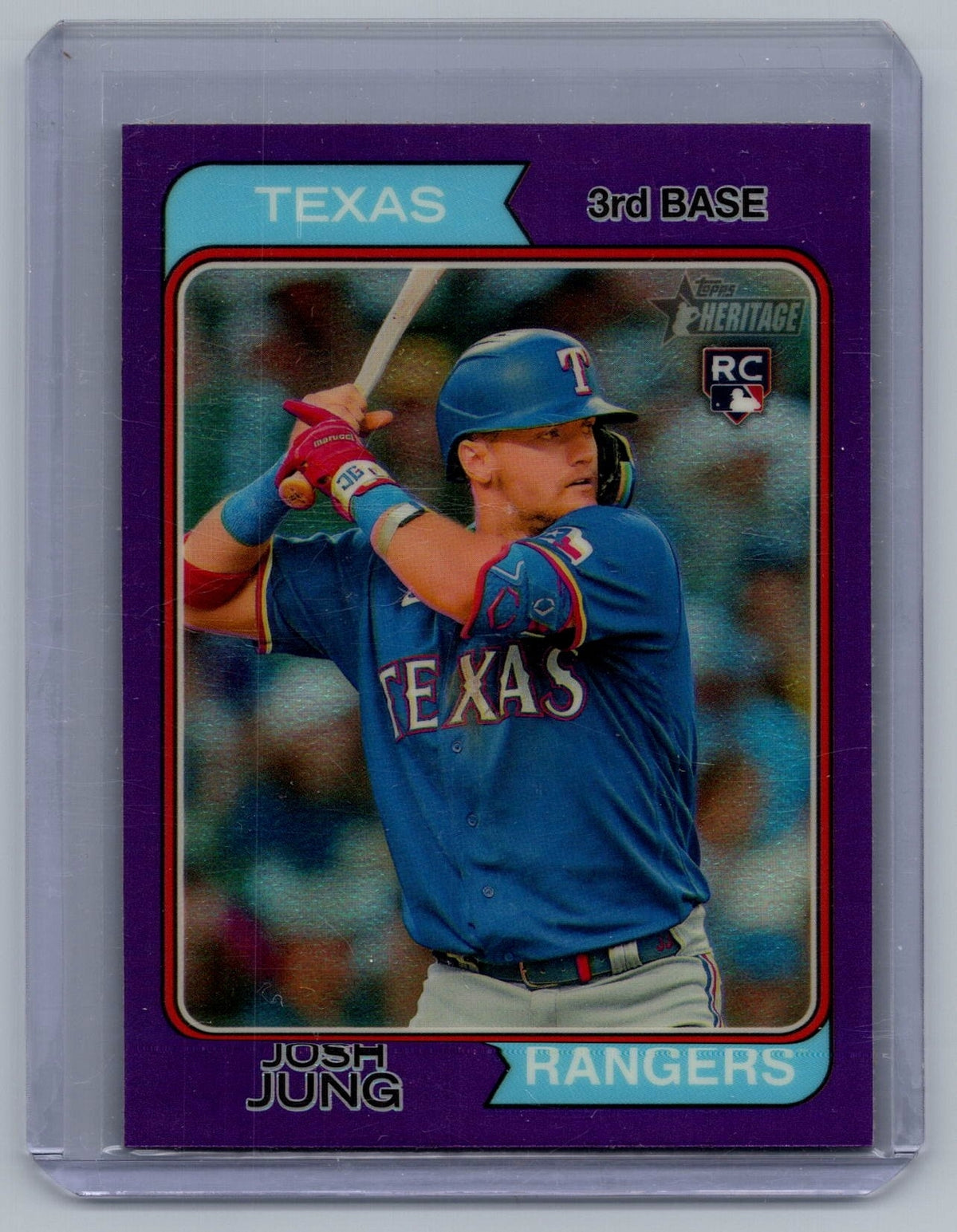 2023 Topps Heritage Chrome Purple Refractors #512 Josh Jung - NM