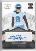 2021 Leaf Ultimate Draft Silver Spectrum #MC1 Michael Carter Auto 2/15