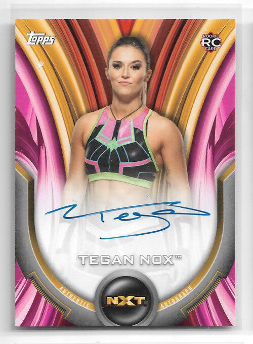 2020 Topps WWE Women's Division Autographs Pink #ATN Tegan Nox Auto 4/150