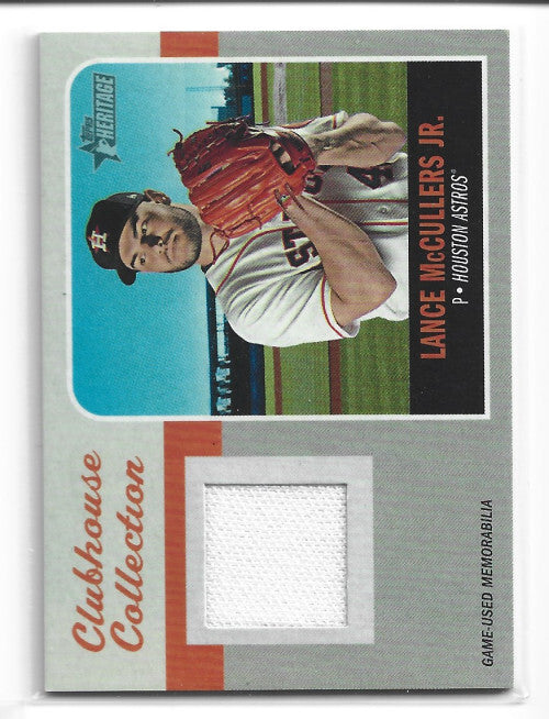 2019 Topps Heritage Clubhouse Collection Relics #CCRLM Lance McCullers Jr. - NM