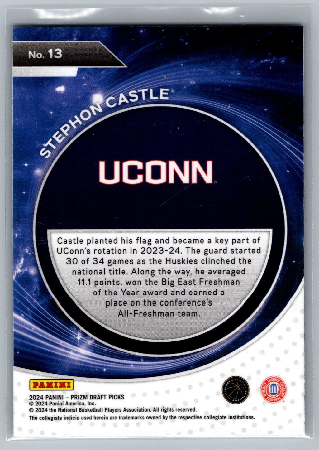 2024-25 Panini Prizm Draft Picks Student Orientation #13 Stephon Castle
