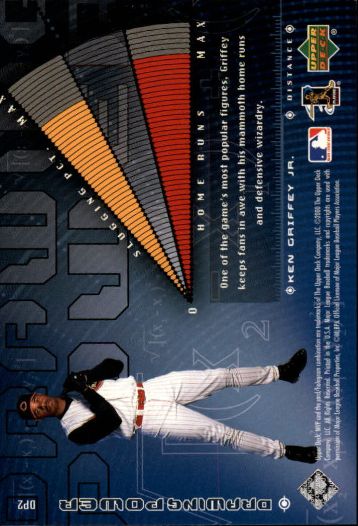 2000 Upper Deck MVP Drawing Power #DP2 Ken Griffey Jr. - NM