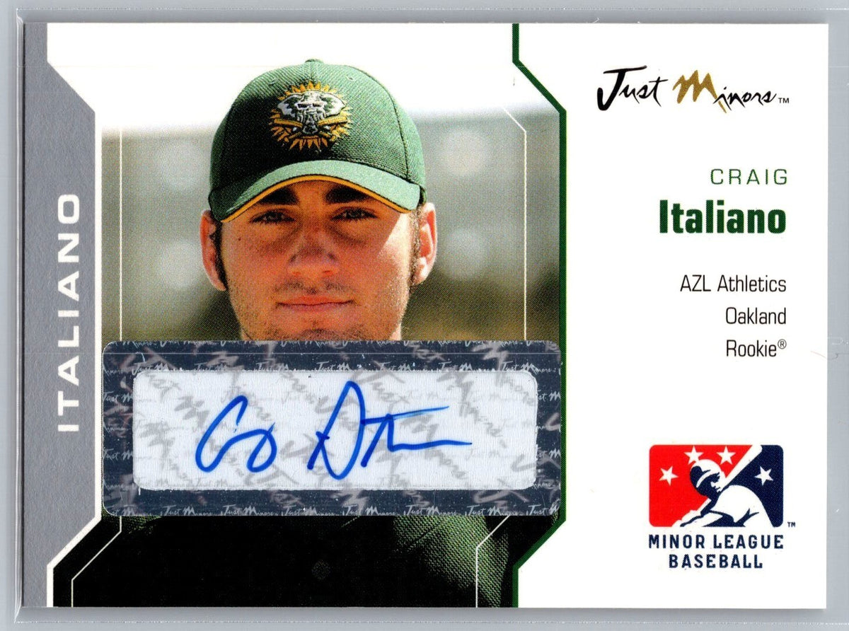 2006 Just Autographs Preview Signatures Silver #7 Craig Italiano #'d 100/100