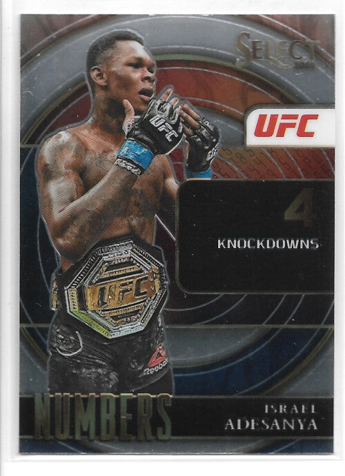 2022 Select UFC Select Numbers #9 Israel Adesanya - NM