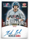 2014 USA Baseball Collegiate National Team Nicholas Banks Auto 104/399