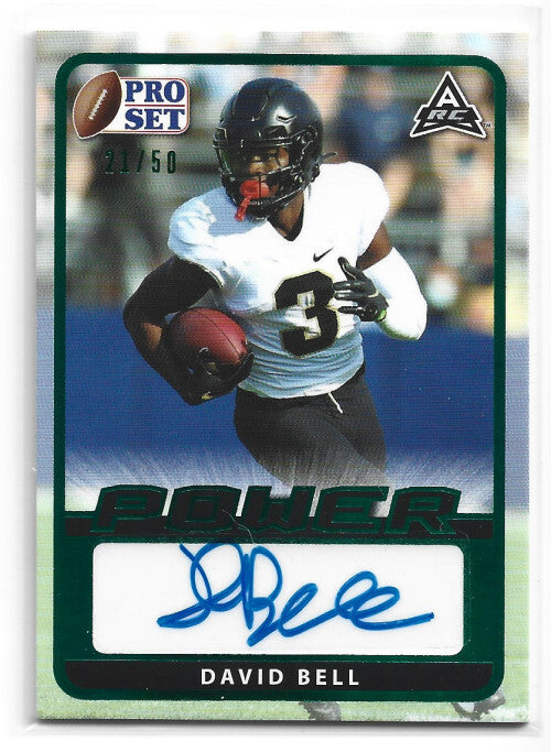 2021 Leaf Pro Set Power Emerald #BADB1 David Bell Auto 21/50 - NM