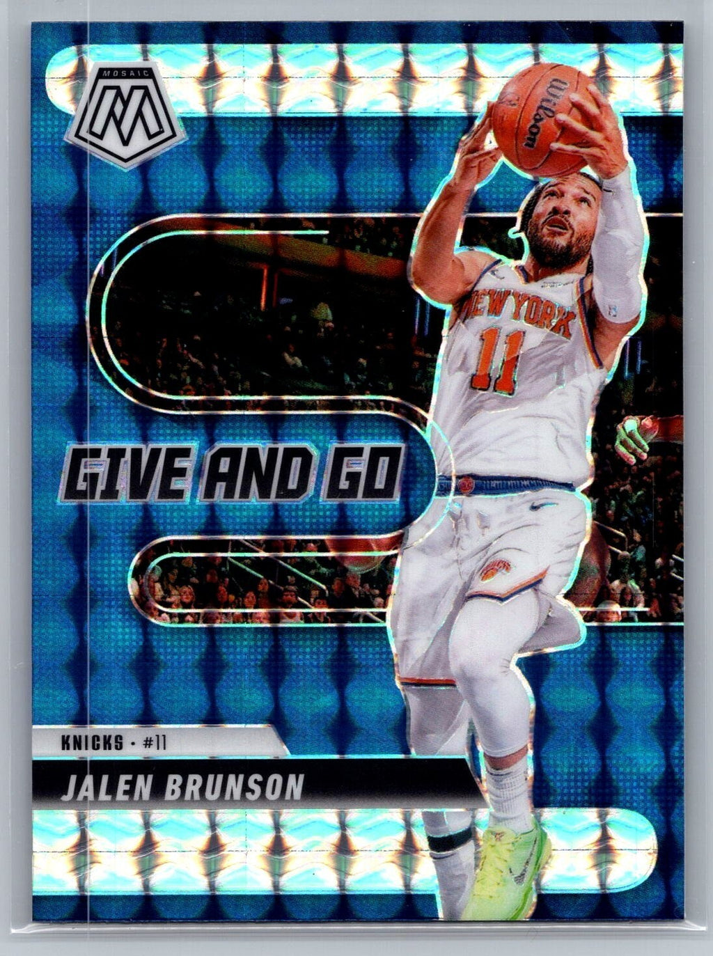 2024-25 Panini Mosaic Give and Go Mosaic #11 Jalen Brunson