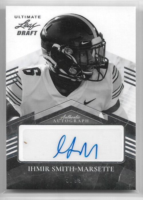 2021 Leaf Ultimate Draft #ISM Ihmir Smith-Marsette Auto 5/99