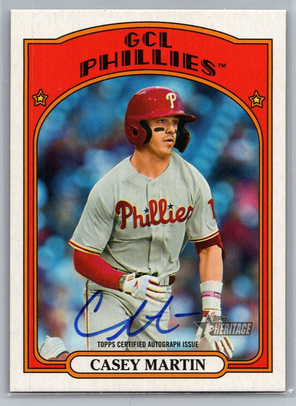 2021 Topps Heritage Minors Real One Autographs #ROACMA Casey Martin