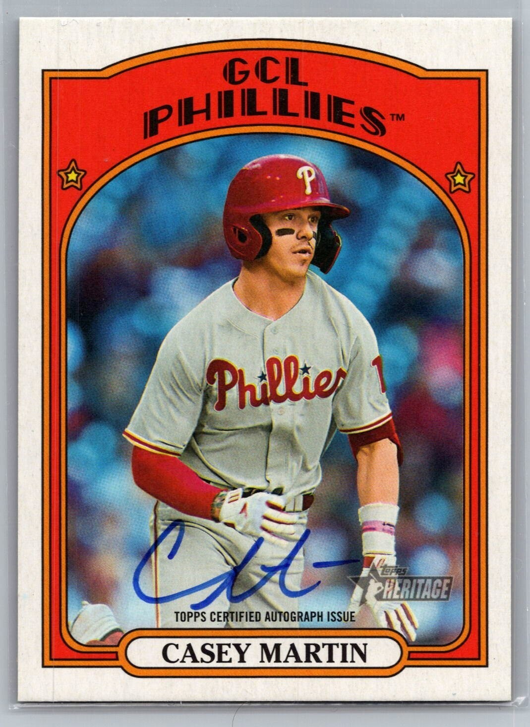 2021 Topps Heritage Minors Real One Autographs #ROACMA Casey Martin