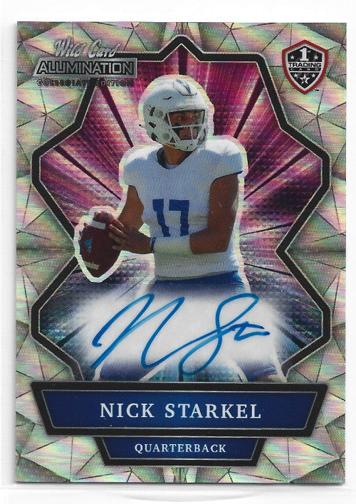 2022 Wild Card Alumination NIL Autographs #ANBCA50 Nick Starkel Auto - NM